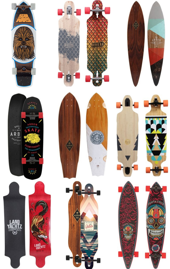 Longboards Colorful Fun Rides Cool Gifting