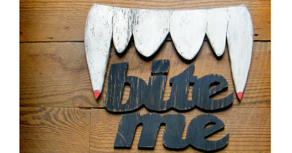 Vampire Fangs Sign Teeth Halloween Decoration Party Decor Vampire Fangs Sign Teeth Halloween Decoration Party Decor