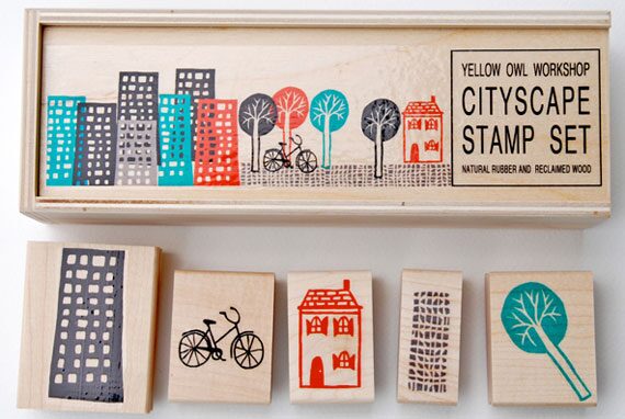 9-yellowowl-cityscape-stamps Yellow Owl Workshop City Scape Stamps