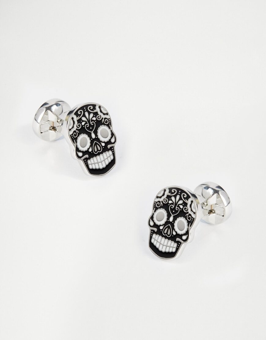 asos-nvg-sugar-skull-cufflinks